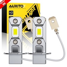 2x Auxito White H3 Led Fog Light Headlight Bulbs Lamp Conversion Kit 6000k Drl 2x Auxito White H3 Led Fog Light Headlight Bulbs Lamp Conversion Kit 6000k Drl