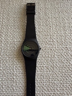 Swatch Airplane Radar Aviation Watch Armbanduhr Rar Vintage Schwarz