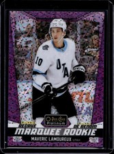 2024-25 O-Pee-Chee Platinum Maveric Lamoureux Violet Pixels Marquee Rookie #/299