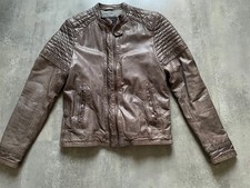 Blouson cuir Serge Pariente. Homme. Taille S. Coloris Marron. Neuf.