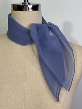 Vera Neumann- Dusty Lavender Sheer Vintage Scarf- Polyester- Made In Japan