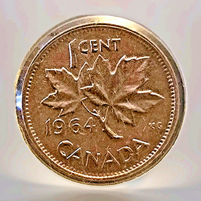 🍁 Rare Canada 1964 Queen Elizabeth II Canadian Small Cent Error