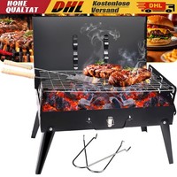 Grill Bbq Holzkohlegrill Klappgrill Koffer Camping Grill Standgrill Reise Grill