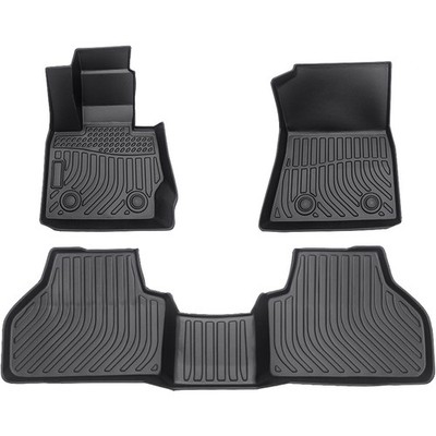Premium Floor Mats for for BMW X3 F25 2011-2017 TPE Rubber Black 3Pcs