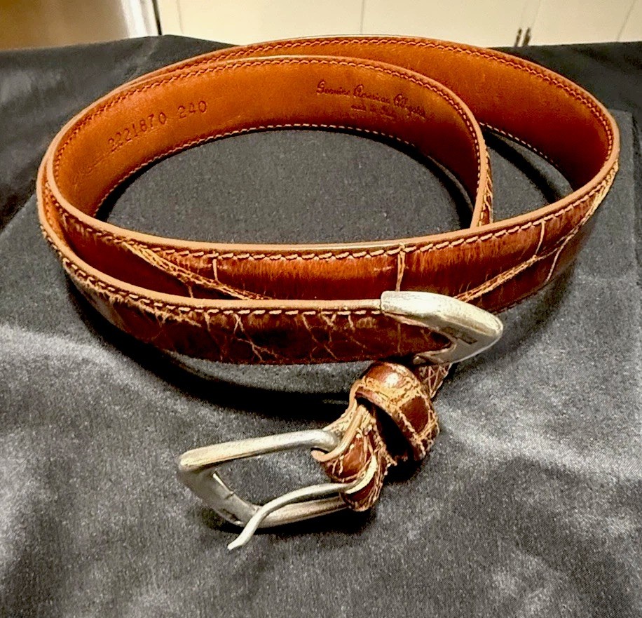 POLO RALPH LAUREN GENUINE AMERICAN ALLIGATOR BELT Ralph Lauren womens belts Genuine American Alligator. | eBay main image 2