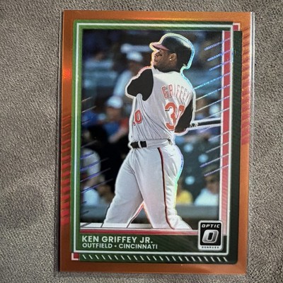 🔥2025 Donruss Optic Ken Griffey Jr  #21 🧡Orange Prizm 114/199❗️