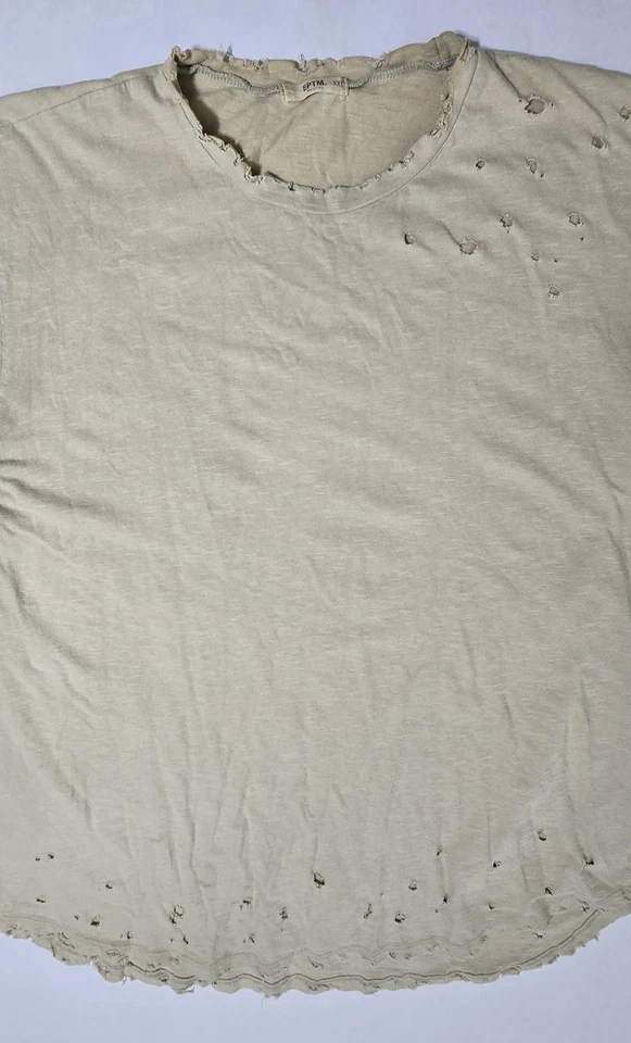 EPTM. Camiseta con dobladillo curvo tostada XXL para hombre Foto 3 de 4