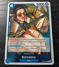 One Piece CCG Borsalino Legacy Of The Master R Foil Card OP12-053 NM