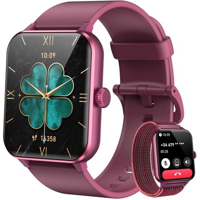 Smartwatch Damen mit Bluetooth-Anruf &Alexa 100+ Sportmodi for Samsung Android
