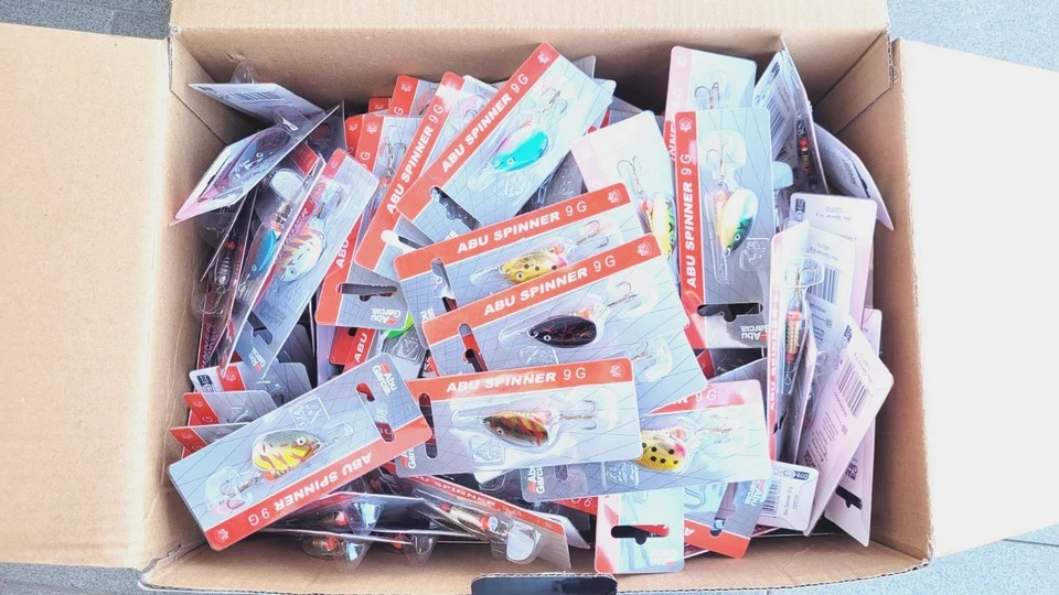 150 X ABU GARCIA SPINNERS Huge Spoon Lures Stock 150 Bait Fishing - Image 5