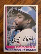 1982 Topps - DUSTY BAKER #375 - Los Angeles Dodgers - NMMT