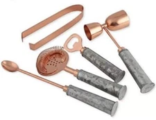 5-Piece Bartender Mixology Kit Bar Tools, Heavy Handle