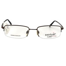 EasyTwist TurboFlex 869 Brown Semi Rimless Ey...