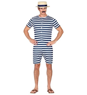 Widmann Retro Bathing Suit (Jumpsuit) (M) Blue - Imagen 1 de 4