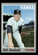 1970 Topps Bill Burbach EX/MT Set Break #167