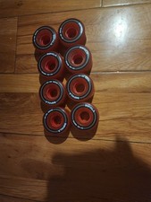 Impala Quad 58x32 Roller Skate Wheels 58x32mm Red Set of 8 for Roller Skates