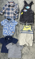 Lot Of 19 Baby Boy Clothes Mixed Brands Size 3-6 M Spring Summer Outfits