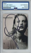 TAYLOR SWIFT Signed Reputation Album Cover Print Cut PSA DNA COA Autograph RARE
