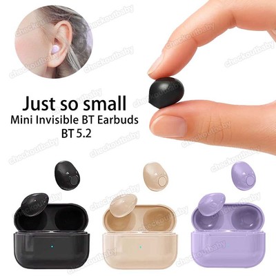 Mini Earbuds Invisible Sleep Headphone Wireless Bluetooth 5.2 Earphones In Ear