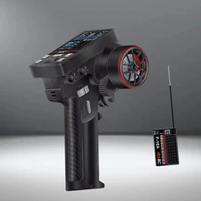 HotRC CT-10B 2.4G Radio Model 10CH RC Transmitter&F-10A Receiver for RC Car Boat