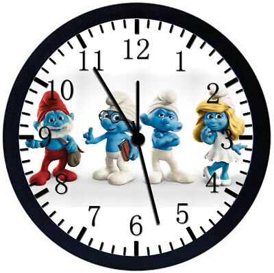 The Smurfs Frameless Borderless Wall Clock Nice For Gifts or Decor W258 
