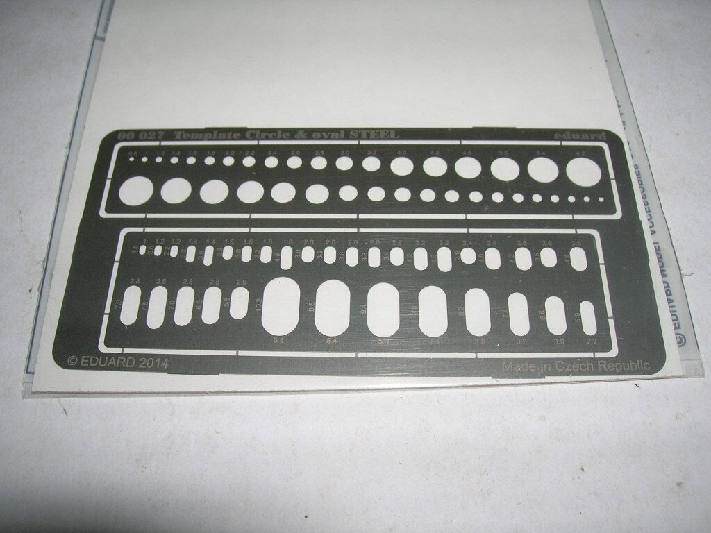 Kit De Décalques Eduard 00027 - Cercles Et Ovales En Acier, Pour Maquettes, Neuf