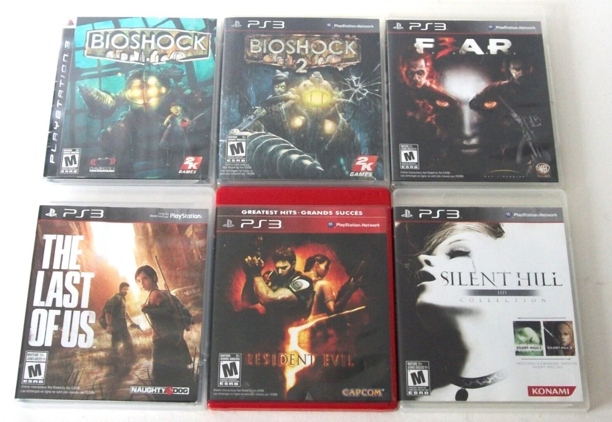 PlayStation 3 PS3 Survival Horror Games Lot Silent Hill HD Resident Evil 5 FEAR