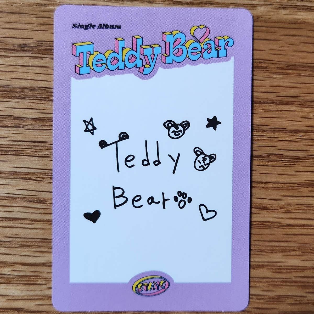 STAYC ユン Teddy Bear everline 直筆サイン入ポラロイド STAYC ユン Teddy Bear everline 直筆サイン入ポラロイド