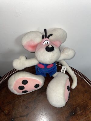 Diddl Diddle Maus Blau Overall Sammlerstück Deutsch. 13 zoll