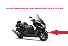 Parafango anteriore originale Yamaha Majesty 400 dal 2004 al 2008 Nero