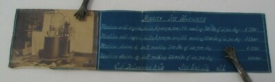Antique BINARY ICE MACHINES Advertisement w/ Photo, C. H. DeLamater & Co.