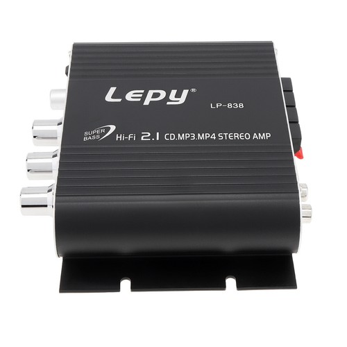 LEPY Hi-Fi Stereo Car Amplifier 12V Amplifier Booster Radio MP3 For Motorcycle - Picture 10 of 12
