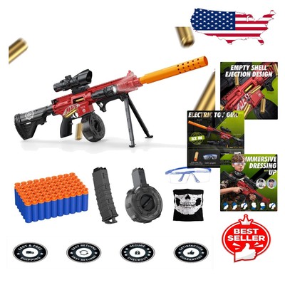 Realistic Ejecting Foam Blaster with Soft Bullets - Interactive Play for Teens