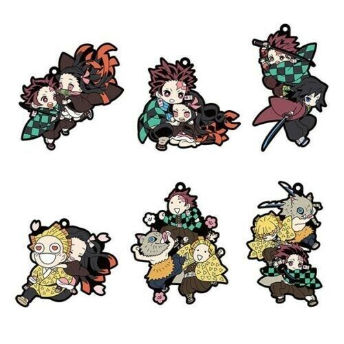 Kimetsu no Yaiba - Agatsuma Zenitsu - Hashibira Inosuke - Kochou Shinobu - Kumo  oni: Ane - Tomioka Giyuu - Kimetsu no Yaiba Fun Kuji - Sticker (Ufotable)