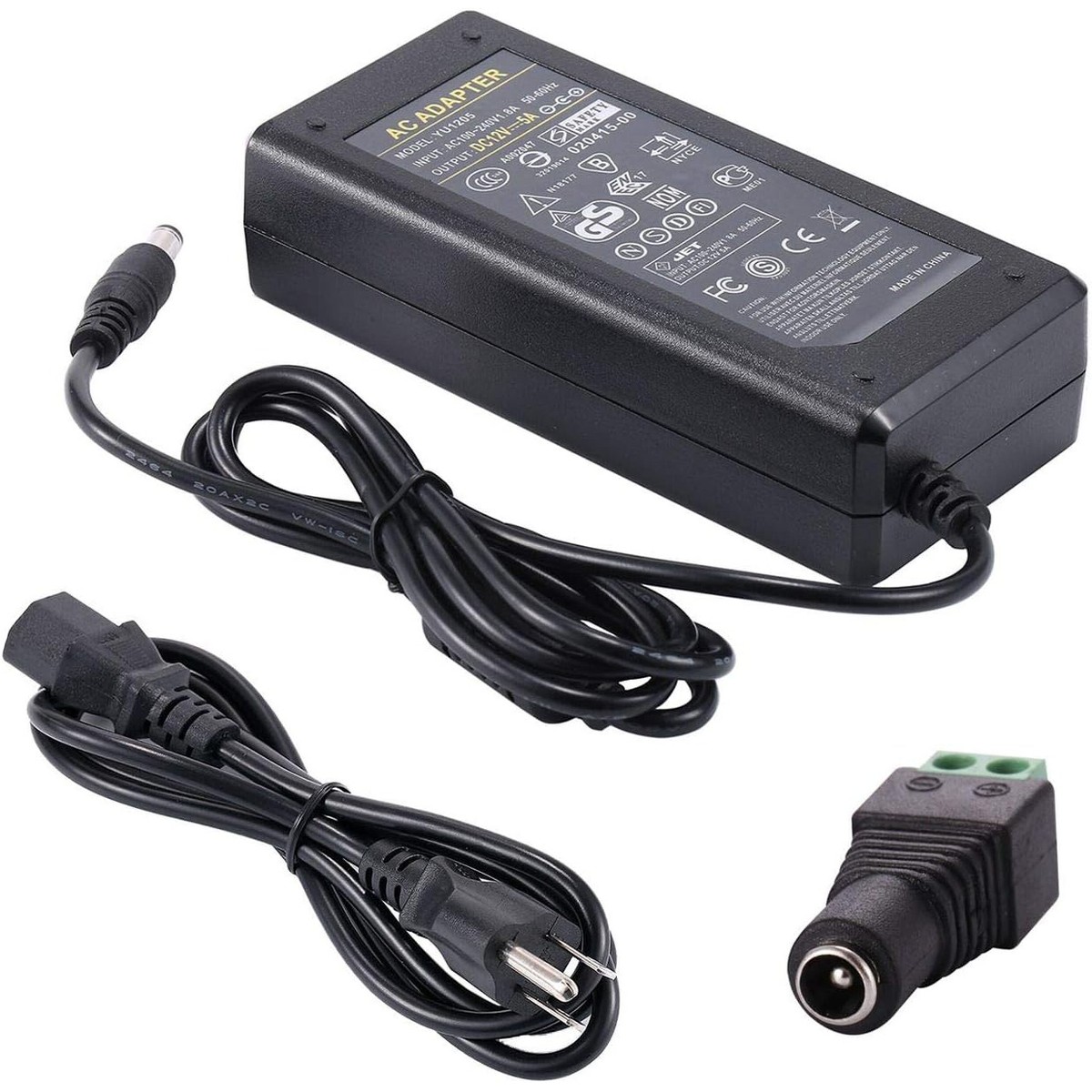 AC 100V~240V to DC 12V 10A 120W Power Supply Adapter Transformer 