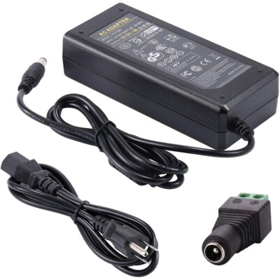 AC 100V~240V to DC 12V 10A 120W Power Supply Adapter Transformer 5.5x2.1mm Tip