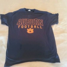 Auburn Tigers War Eagles Mens Large Navy Blue College Football Shirt