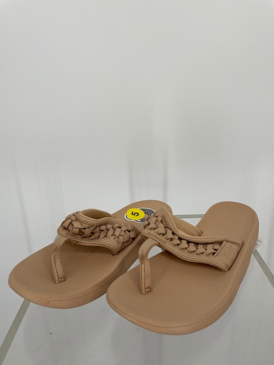 Nike Womens Bella Kai Thong Sandal Vachetta Tan Leather Strap BV9225 200