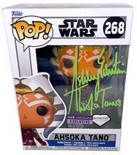 ASHLEY ECKSTEIN Signed Diamond AHSOKA FUNKO POP Star Wars Autograph JSA COA Cert