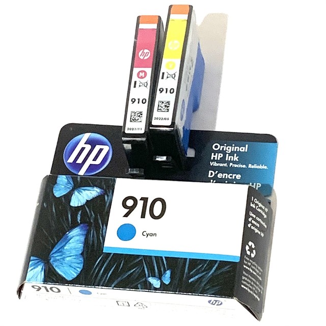 Genuine HP 910 Ink Cartridges Combo Pack - Cyan/Magenta/Yellow for sale online | eBay