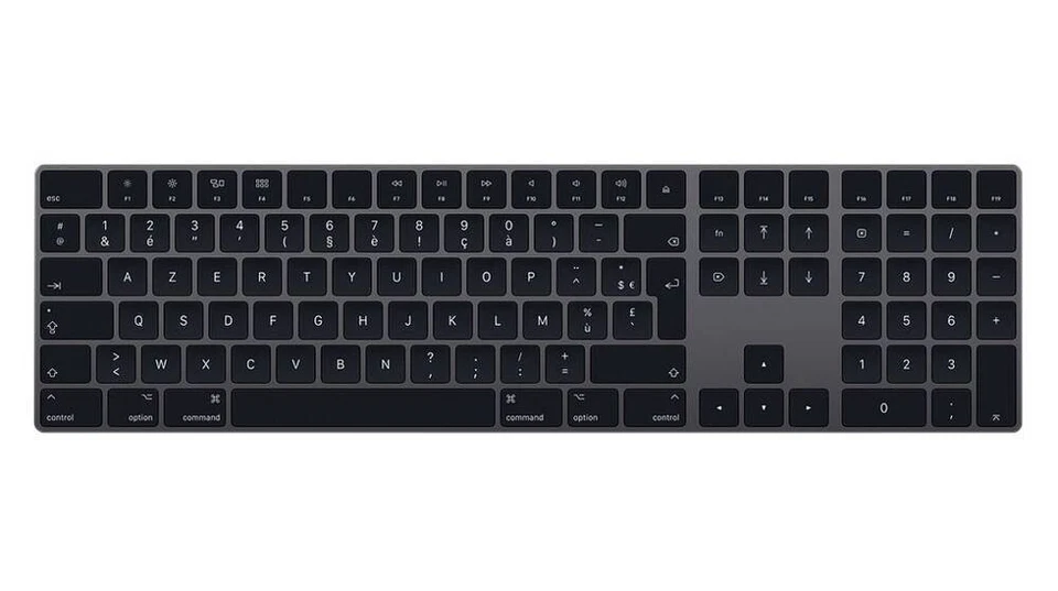 Neu Original Apple Magic Keyboard Numeric French Dark Gray Spacegray Grau AZERTY