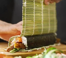 Bamboo Sushi Roller Mat Natural Bamboo Sushi Mat Choice of 2 Different Size