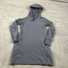 American Giant Women Small Classic Cotton Blue Pullover Hoodie USA Made Spandex