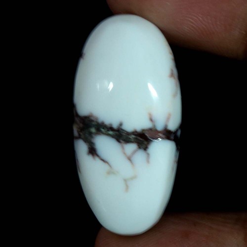Natural Wild horse (Arizona) Magnesite Jasper Cabochon Gemstone White Red - Picture 3 of 22