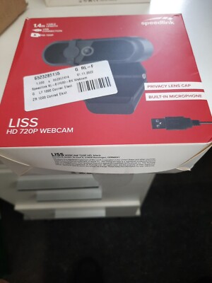 Speedlink LISS 720P HD Webcam   mit High-Definition Auflösung