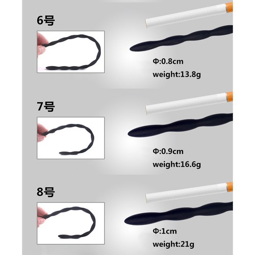 4 PIEZAS Entrenador de Sonido de Silicona Enchufe de Pene Estirador U-retral CaRtheter Dilatador - Imagen 11 de 14