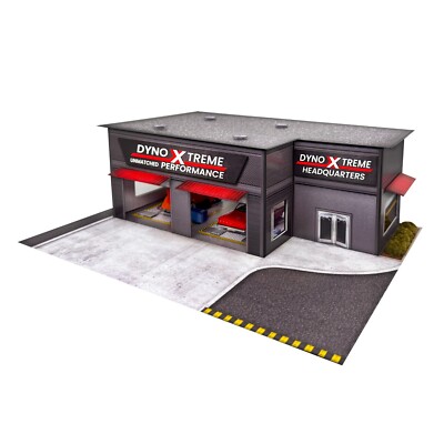 1/64 Slot Car HO Dyno Xtreme Photo Real Kit Diorama Scenery Track Layout