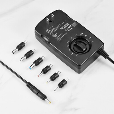 Insignia 3,000 mA Universal AC Adapter for High-Output Devices 3 to 24 Volt