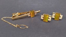 Vintage 1995 Samsung DRAM Chip Cufflinks & Tie Clip Set