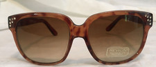 Revlon Sunglasses Womens Tortoise Butterfly 100 UV Protection Rhinestone NEW